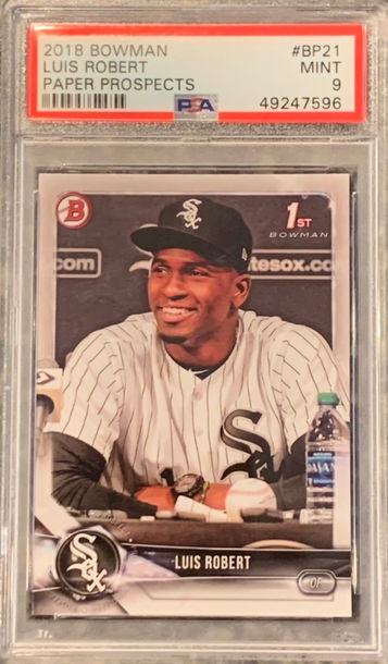 2018 Bowman Luis Robert 1st Bowman Paper Prospect PSA 9 MINT