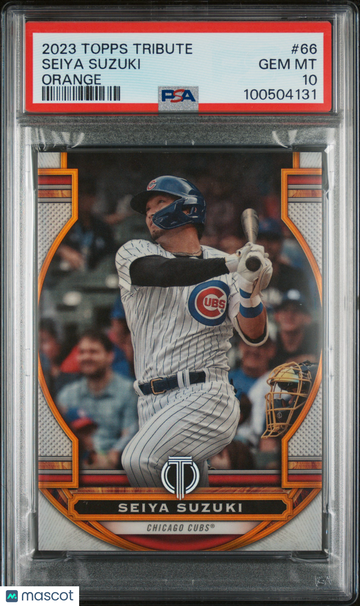 2023 Topps Tribute Seiya Suzuki #66 Orange PSA 10