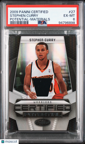 2009 Panini Certified Potential Stephen Curry #27 Materials PSA 6