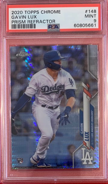 2020 Topps Chrome Gavin Lux Prism Refractor PSA 9 MINT