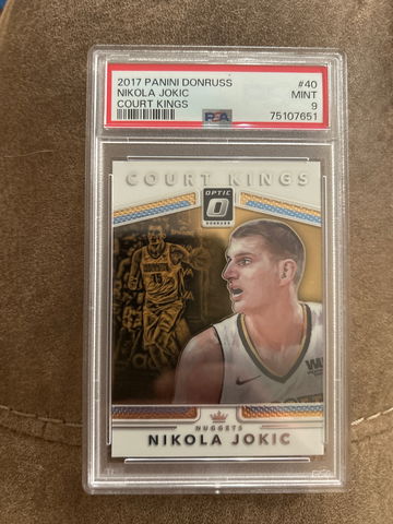 2017 Panini Donruss Court Kings #40 Nikola Jokic PSA 9