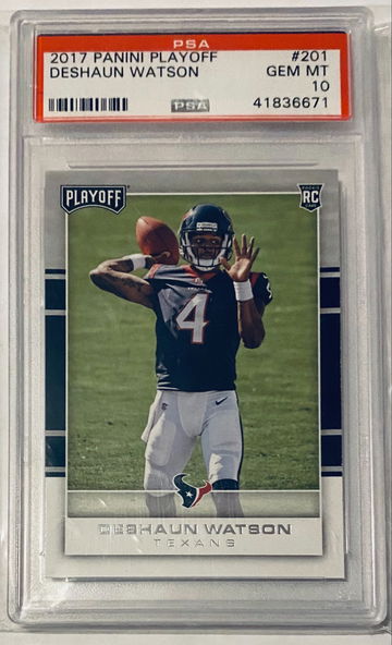 2017 Panini Playoff Deshaun Watson GEM-MT PSA 10
