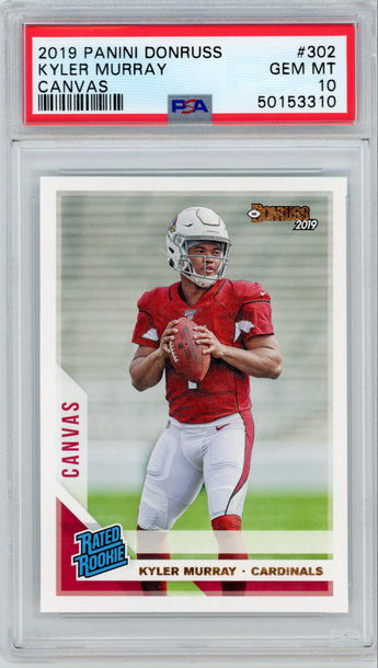 Kyler Murray RC 2019 Panini Donruss Canvas PSA 10 #302 Rookie