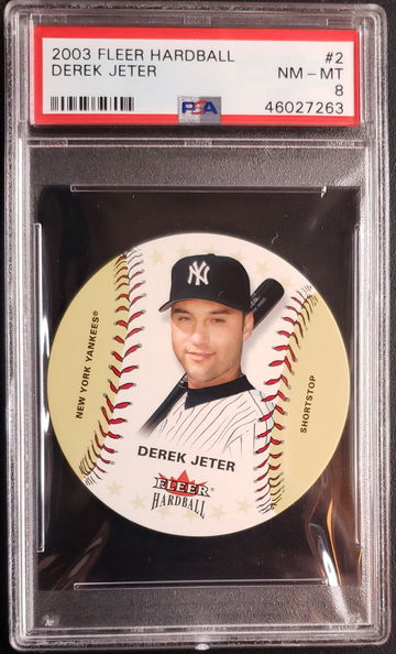 2003 Fleer Hardball DEREK JETER #2 PSA 8