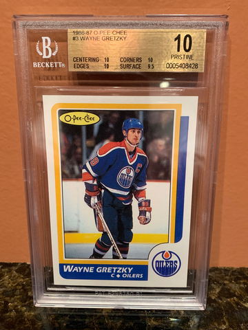 1986-87 O-PEE-CHEE OPC Wayne Gretzky #3 BGS 10 PRISTINE
