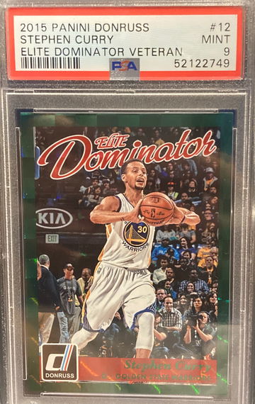 2015 Donruss Elite Dominator Stephen Curry /999 PSA 9