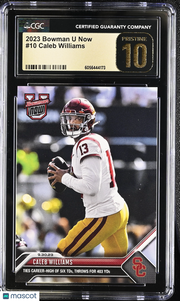 2023 Bowman U Now Caleb Williams #10 CGC 10