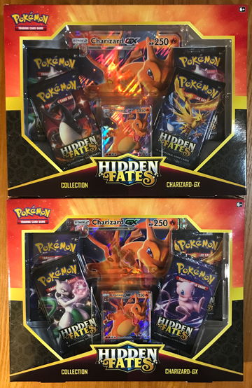 x2 Hidden Fates Collection Boxes - Charizard GX Pokémon 2020