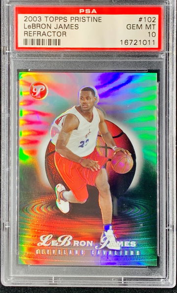 Lebron James Rookie RC 2003 Topps Pristine Refractor PSA 10