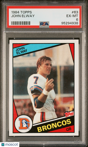 1984 Topps John Elway #63 PSA 6
