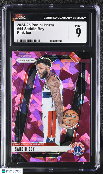2024-25 Panini Prizm Saddiq Bey #44 Pink Ice CGC 9