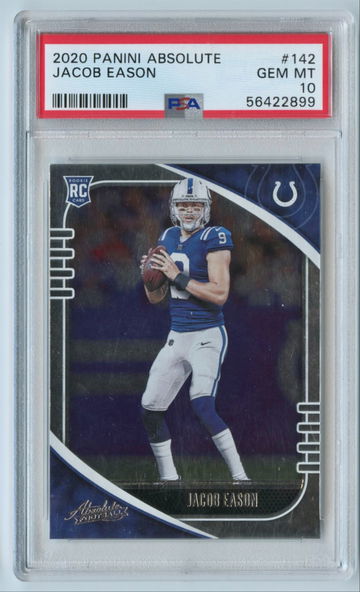 Jacob Eason Panini Absolute PSA 10 Rookie #142