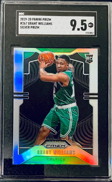 Grant Williams 2019-20 Panini Prizm Silver Refractor Rookie Card RC #267 SGC 9.5 MINT+ Boston Celtics