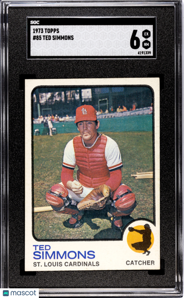 1973 Topps Ted Simmons #85 SGC 6