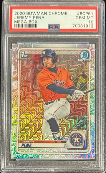2020 Bowman Chrome Mega Box Jeremy Pena Rookie PSA 10