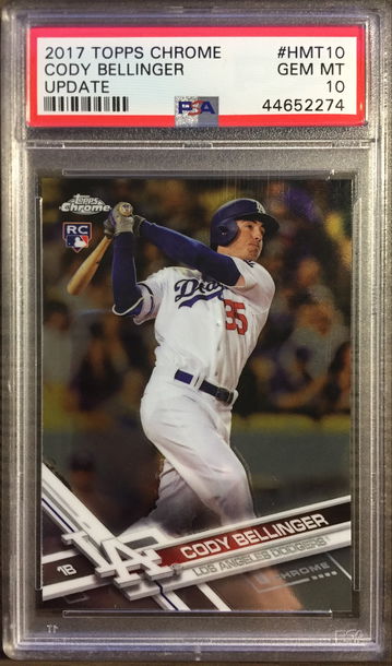 Cody Bellinger 2017 Topps Chrome Update HMT10 PSA 10
