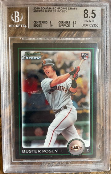 2010 Bowman Chrome Draft Buster Posey RC BGS 8.5