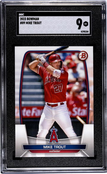 2023 Bowman #89 Mike Trout SGC 9