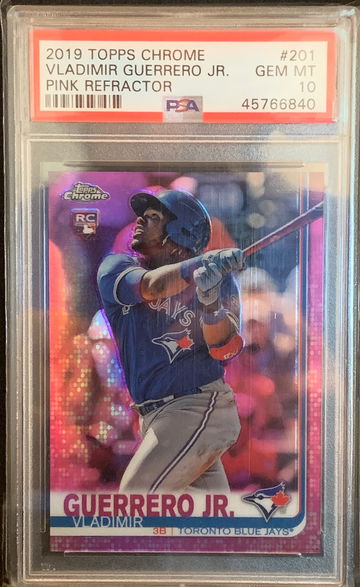 2019 Topps Chrome Vladimir Guerrero #201 Pink PSA 10