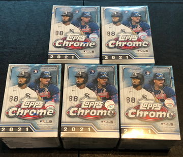 2021 Topps Chrome Blaster Box - 5 boxes