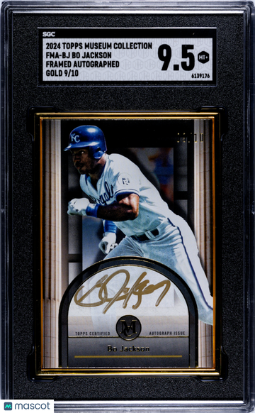 2024 Topps Museum Collection Bo Jackson #FMA-BJ Framed Autograph Gold SGC 9.5