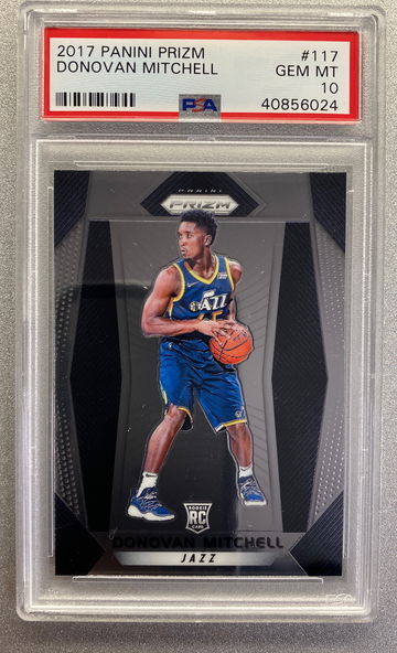 DONOVAN MITCHELL 2017 PANINI PRIZM ROOKIE PSA 10 GEM MINT 