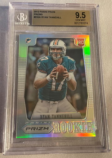 2012 Ryan tannehill silver  prizm bgs 9.5 pop 2 none higher 