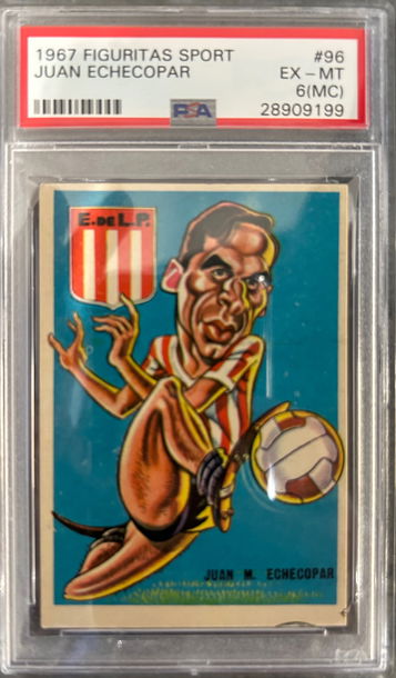 1967 Figuritas Sport Juan Echecopar PSA 6(MC)