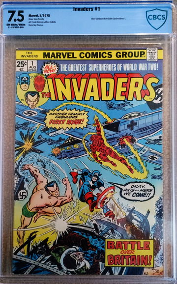 INVADERS #1 CBCS 7.5 JOHN ROMITA CAVER 1995 ISSUE