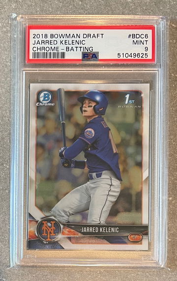 2018 Jarred Kelenic Bowman Draft Chrome PSA 9 
