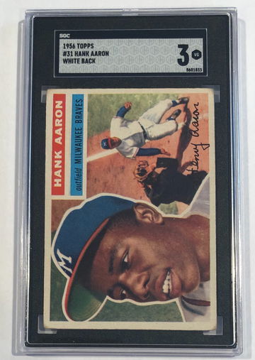 1956 Topps #31 Hank Aaron SGC 3