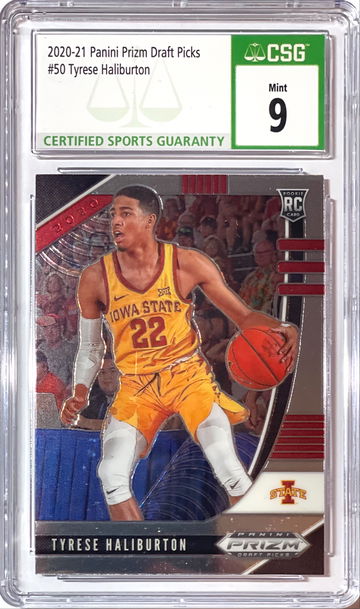 Tyrese Haliburton 2020-21 Panini Prizm Draft Picks CSG9 Mint