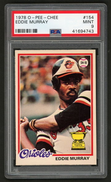 1978 Eddie Murray O-PEE-CHEE Rookie #154 PSA 9