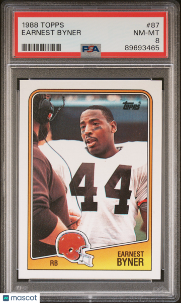 1988 Topps Earnest Byner #87 PSA 8