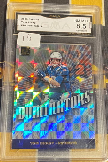 2019 Donruss Tom Brady dominators gma 8.5