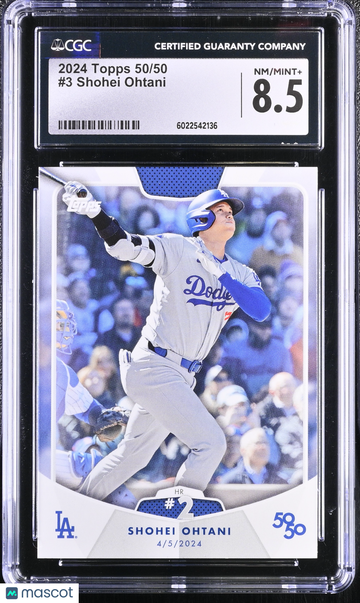 2024 Topps 50/50 Shohei Ohtani #3 CGC 8.5