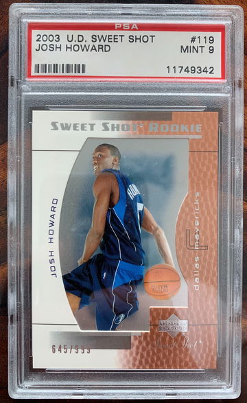 2003-04 Sweet Shot 645/999 Josh Howard PSA 9
