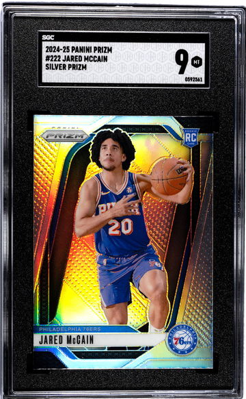 2024-25 Panini Prizm #222 Jared Mccain Silver Prizm SGC 9