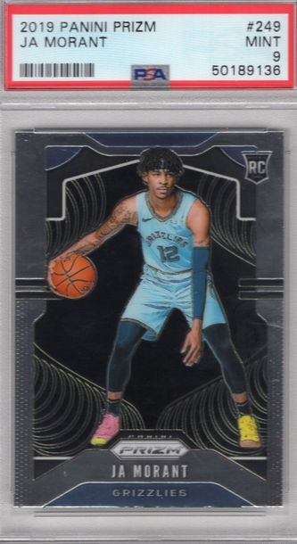 2019 Panini Prizm Ja Morant Grizzlies RC PSA 9 MINT