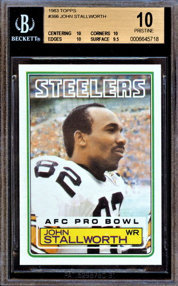 John Stallworth 1983 Topps BGS 10 PRISTINE 1/1