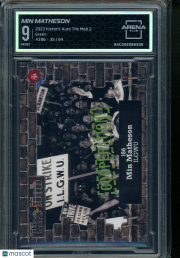 2023 The Mob 2 Min Matheson 35/64 Green Arena Club 9