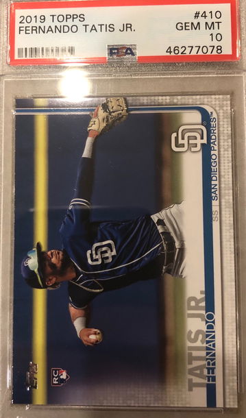 2019 Fernando tatis jr topps series 2 Psa 10