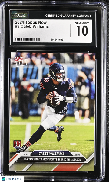 2024 Topps Now Caleb Williams #8 CGC 10