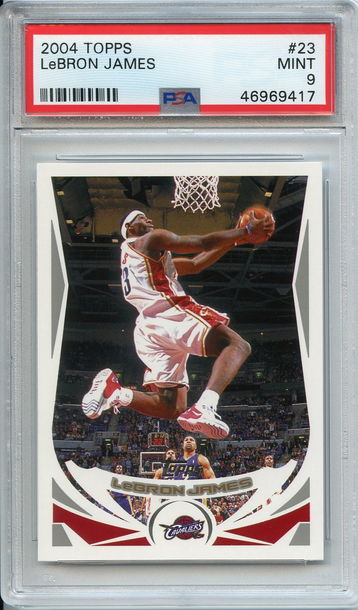 Lebron James 2004 Topps PSA 9 NEP