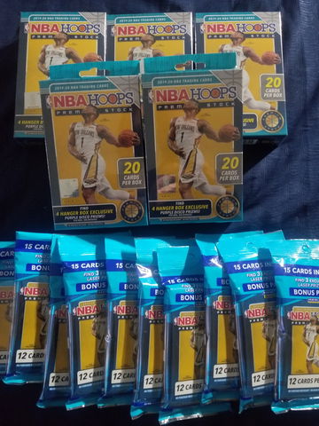 2019 HOOPS PREMIUM.   10 CELLOS.   5 HANGERS.  