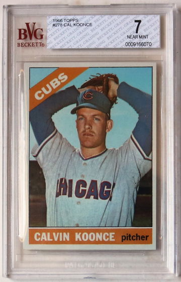 1966 Topps #278 Calvin Koonce BVG 7 NEAR MINT