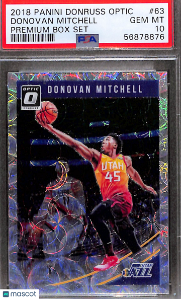 2018 Panini Donruss Optic Donovan Mitchell #63 Premium Box Set PSA 10