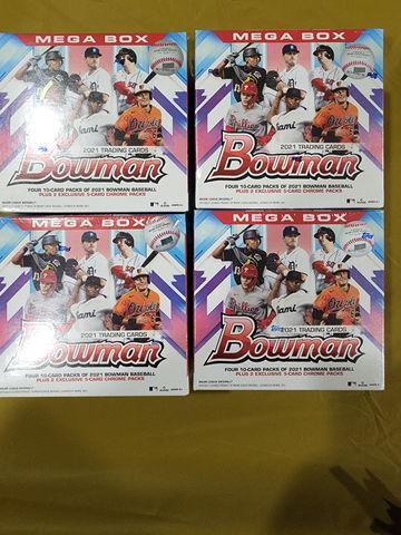 2021 Bowman Mega Box MOJO (Lot of 4)