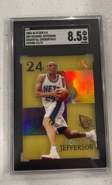 2003 Fleer E-X Richard Jefferson essential credentials SGC 8.5