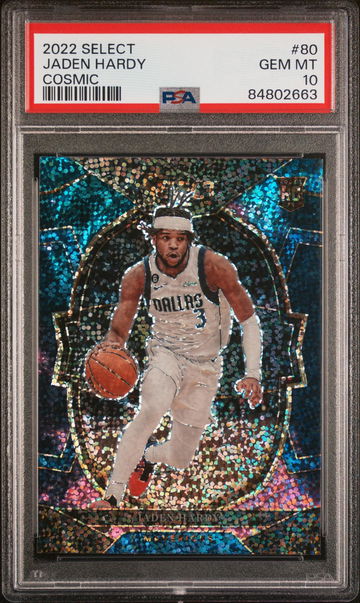 2022 Panini Select Cosmic Jaden Hardy #80 RC Prizm PSA 10